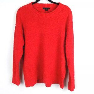 Sanctuary Bright Red Fuzzy Crew Neck Sweater